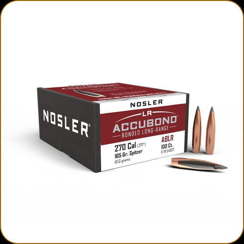 Nosler - 270 Cal - 165 Gr - AccuBond Long Range - Spitzer - 100ct - 54827