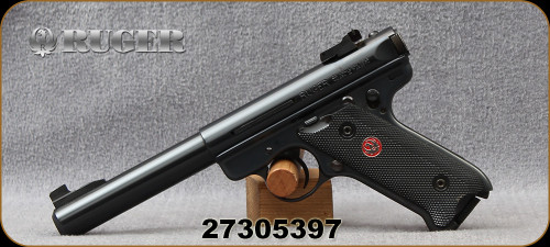 Consign - Ruger - 22LR - Mark III 512 Target - Black Grips/Blued, 5.5" Barrel, c/w (2)10rd Magazines, Optics Rail, Mfg# 10101 - In original case