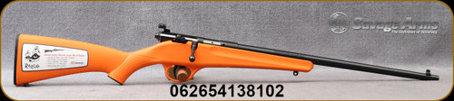 Savage - 22LR - Rascal - Youth Single Shot - Bolt Action Rifle - Orange Synthetic Stock/Blued Finish, 16.25" Barrel, Mfg# 13810