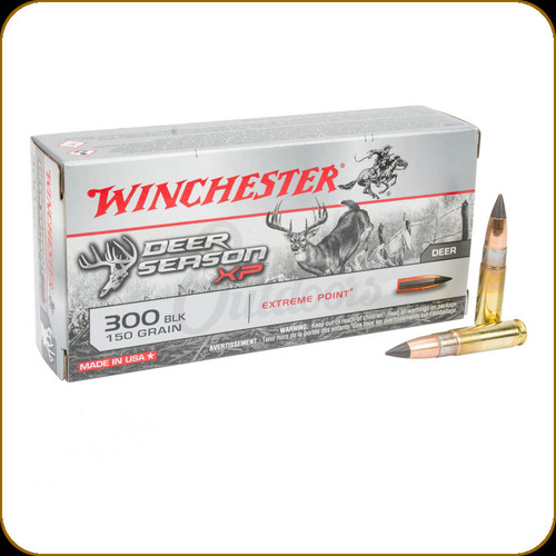 Winchester - 300 Blackout - 150 Gr - Deer Season XP - Extreme Point - 20ct - X300BLKDS