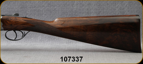 Rizzini - 20Ga/3"/29" - BR550 Round Body - Oil-Finish Turkish Walnut English Grip Stock, Rounded/Splinter Forend/Ornamental scroll engraved Scalloped Receiver/Blued Barrels, Double Trigger, S/N 107337
