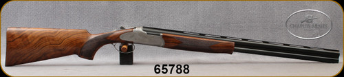 Chapuis Armes - 12Ga/3"/28" - Super Orion Classic C40 - O/U - Ejectors - Grade AAAA Walnut Stock w/Hand-Cut Checkering/Fine english scroll engraving/Blued Barrels, Mfg# 8G1BJ7CIMF-S06-PG, S/N 65788