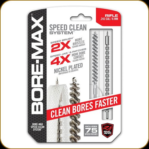 Real Avid - Bore-Max - Speed Clean System - .243 Cal/6mm Rifle - AVBMSET243
