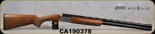 Huglu - 12Ga/3"/28" - Ventus SGR9 - O/U - Ejectors - Grade AA+ Turkish Walnut/Silver Hand Engraved low-profile receiver w/Gold inlay laser engraved birds/Chrome-Lined Bore, 5pc Mobil Choke, SKU# 8681715396408 - Minor Imperfections in Barrel Finish