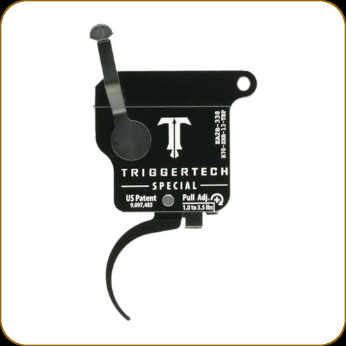 TriggerTech - Rem 700 - Special - Right Hand - Bolt Release - Pro Curved Lever - PVD Black - 1.0 to 3.5lbs. -  R70-SBB-13-TBP