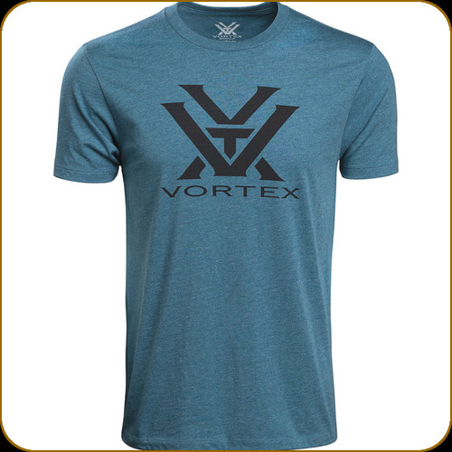 Vortex - Men's Core Logo T-Shirt - Steel Blue Heather - Large - 120-16-SBH-L
