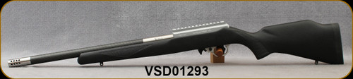 Consign - Volquartsen - 22LR - Superlite Deluxe McMillan Stock/Stainless steel receiver/Carbon Fiber,16.5"threaded(1/2x28)barrel, Integral Picatinny rail, 32 Hole Compensator - only 300rds fired - in Black Volquartsen Hard Case