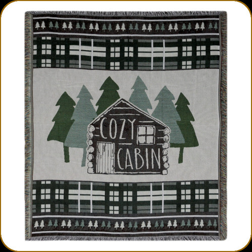 Rivers Edge - Cabin - Tapestry Throw - 50"x60" - 2611
