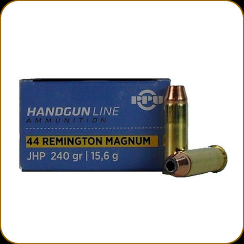 PPU - 44 Rem Mag - 240 Gr - Handgun Line - Jacketed Hollow Point - 50ct - PPH44MH