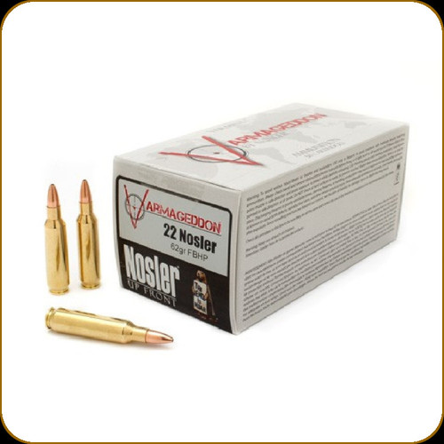 Nosler - 22 Nosler - 62 Gr - Varmageddon - Flat Base Hollow Point - 50ct - 65180