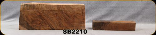 Stock Blank - 2pc - Exhibition Grade New Zealand Walnut - SB2210