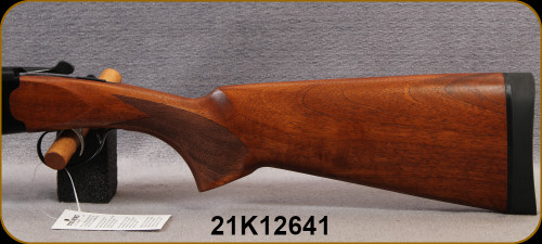 Stevens - 410Ga/3"/26" - Model 555 - O/U - Turkish Walnut Stock w/Schnabel Forend/Black Lightweight aluminum-alloy receiver/Matte Black, Carbon steel, chrome-lined,Vent Rib Barrels, 5pc Choke, Mfg# 22168, S/N 21K12641