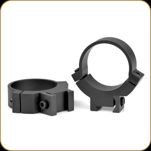 Warne - Maxima - Fixed Scope Rings - Rimfire (11mm or 3/8" Dovetail) - 30mm - Med - Steel - 731M
