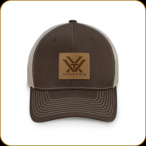 Vortex - Barneveld 608 Cap - Leather Patch - Brown - 120-31-BRN
