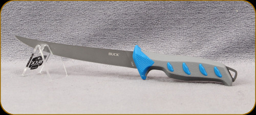 Buck Knives - Hookset Salt Water Fillet - 6" Blade - 5Cr15MoV - Blue/Grey Polymer Handle - 0145BLS-B/13271