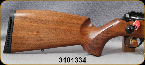 Anschutz - 22Hornet - 1771 Walnut German - Bolt Action Rifle - Walnut German-Style Stock w/Schnabel Forend/Blued, 23"Barrel, Two-Stage 5098/71 Trigger, Rail, Mfg# 014897/100-1771D586T, S/N 3181334
