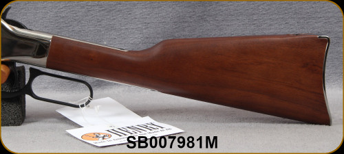 Henry - 22WMR - Golden Boy Silver - Lever Action Rifle - American Walnut Stock/Nickel Plated Receiver/Blued, 20"Octagonal Barrel, 12 Rounds, Mfg# H004SM, S/N SB007981M
