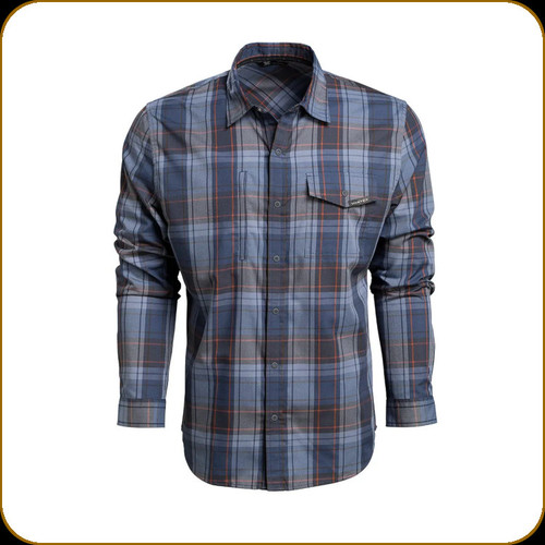 Vortex - Trail Call Tech Flannel Shirt - Blue Grey - X-Large - 221-39-BGR-XL
