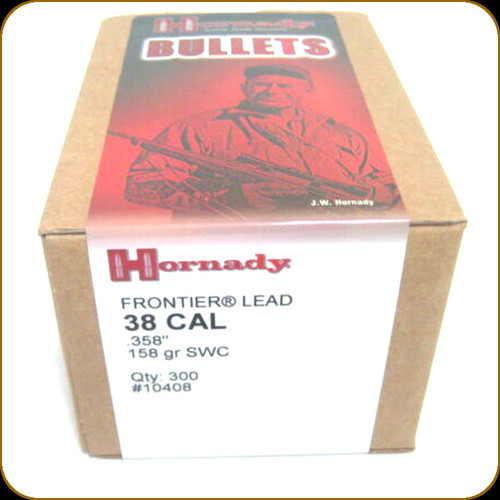Hornady - 38 Cal - 158 Gr - Frontier Lead - Semi-Wadcutter - 300ct - 10408