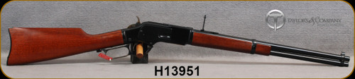 Taylors & Co - Uberti - 44-40Win - Model 1873 Carbine - Lever Action - Grade A Walnut Straight-Grip Stock/Blued Steel Frame and Buttplate/Case Hardened Lever/Blued, 19"Barrel, Mfg# 0240/550047, S/N H13951