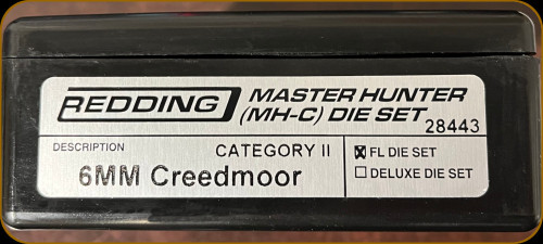 Redding - Master Hunter Die Set - 6mm Creedmoor - 28443