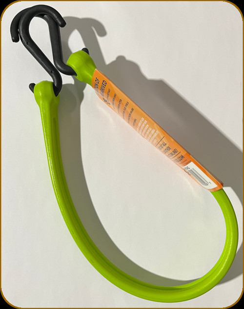 Bihlerflex - The Perfect Bungee - 24" Standard Duty Strap w/Nylon S-Hooks - Safety Green - PBNH24G