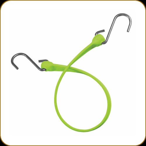 Bihlerflex - The Perfect Bungee - 24" Standard Duty Strap w/Galvanized Hooks - Safety Green - PB24G