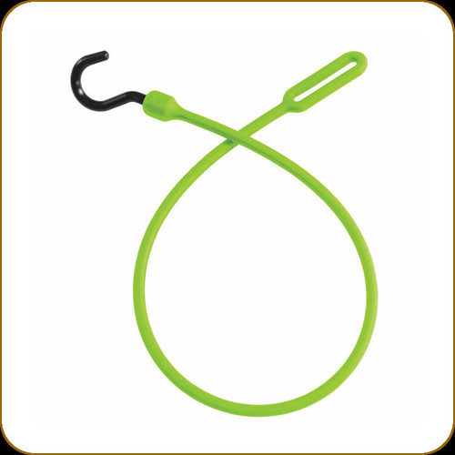 Bihlerflex - The Perfect Bungee - 30" Loop End Easy Stretch Cinch Cord w/Nylon Hook - Safety Green - PC30LEG