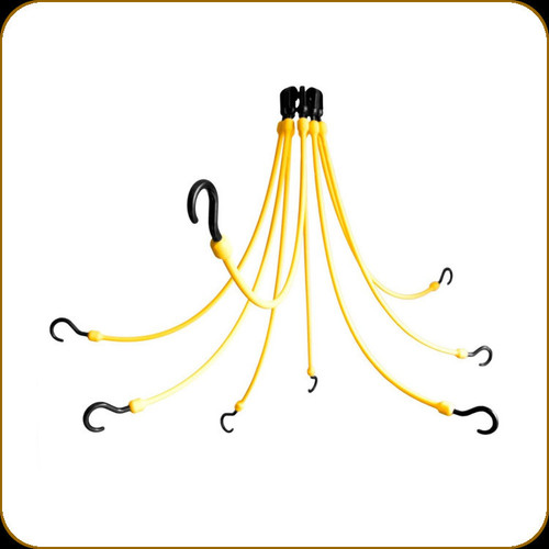 Bihlerflex - The Perfect Bungee - 8-Arm 24" Flex Web Bungee Net - Yellow - FE24-8Y