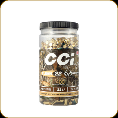 CCI - 22 LR - 40 Gr - Clean-22 - Lead Round Nose - 400ct - 966CC
