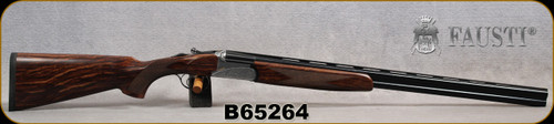 Fausti - 12Ga/3"/28" - Caledon - O/U - Fire Enhanced Walnut/Engraved Nickel Receiver/Blued Barrels, Auto Ejectors, Single Selective Trigger, Mfg# 15102, S/N B65264