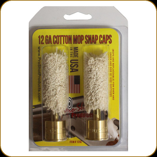 Pro-Shot Products - 12 Ga Snap Caps w/Cotton Mops - 2-pk - 12SC