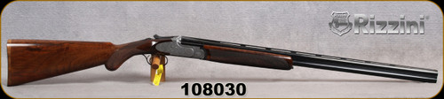 Rizzini - 28Ga/2.75"/29" - Artemis Small - Boxlock O/U Break Action Shotgun - Select Turkish Walnut Prince of Wales Stock w/Semi-Beavertail Forend/Scroll-Engraved Nickel Receiver/Blued Barrels, Single Selective Trigger, Automatic Ejectors, S/N 108030