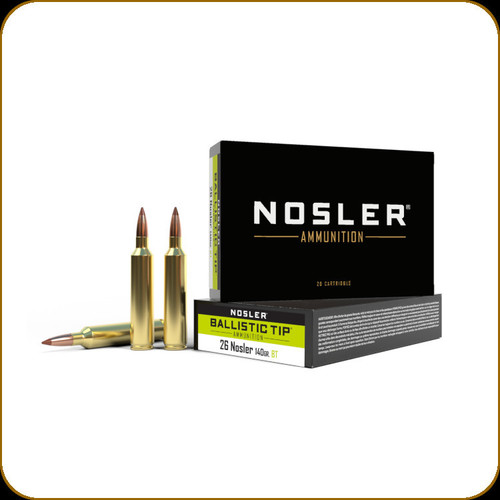 Nosler - 26 Nosler - 140 Gr - Ballistic Tip - 20ct - 43459