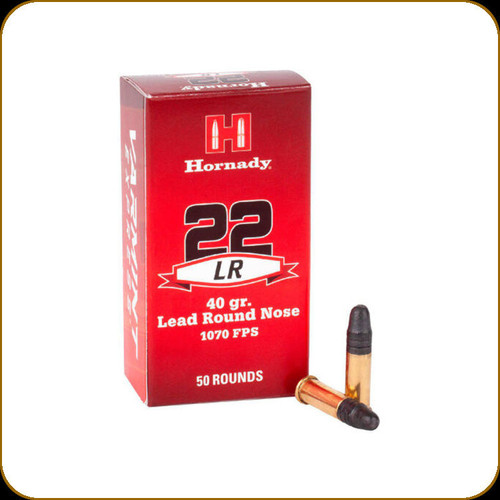 Hornady - 22 LR - 40 Gr - Lead Round Nose - 50ct - 83211