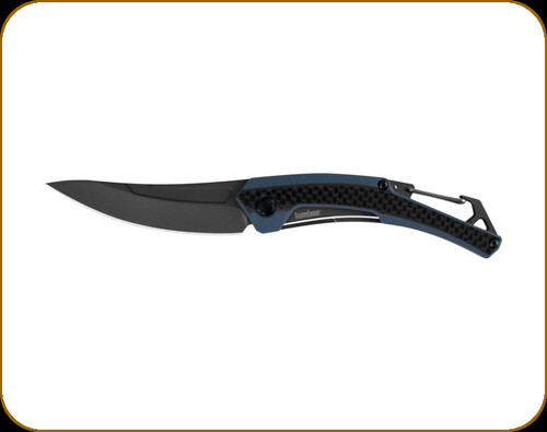 Kershaw - Reverb - 3" Blade - 8Cr13MoV - Blue and Black G10 Handle w/Carbon Fiber Overlay on Front - 1225