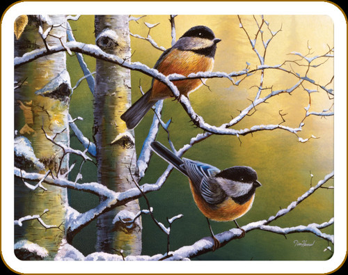 Rivers Edge - Cutting Board - Chickadees - 12"x16" - 734