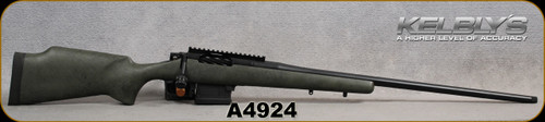 Consign - Kelbly's Inc - 6.5Creedmoor - Koda - Green w/Blk Web Grayboe stock/Atlas Tactical action/Black Nitride Finish, Krieger match grade SS, 26"Threaded(1/2-28) #4 Heavy Sporter Barrel, Mfg# KODA-65C-G - only 50rds fired - in orig.case