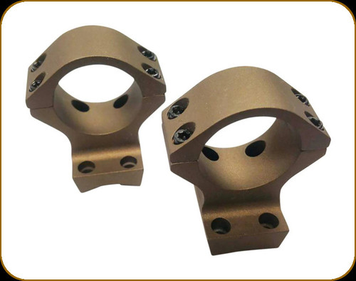 Talley - Lightweights - 1" Low - Browning X-Bolt Short/Super Short Action - 20 MOA - Smoked Bronze