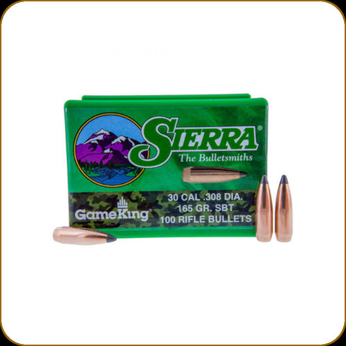 Sierra - 30 Cal - 165 Gr - GameKing - Spitzer Boat Tail - 100ct - 2145