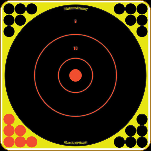 Birchwood Casey - Shoot-N-C Reactive Targets - 12" Bullseye - 120 Pasters - 5ct - 34012