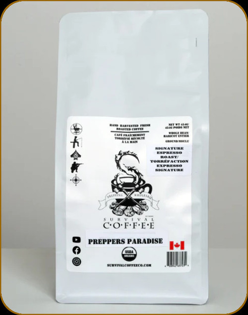 Survival Coffee Co. - Preppers Paradise - Signature Espresso Roast - Ground - 454g