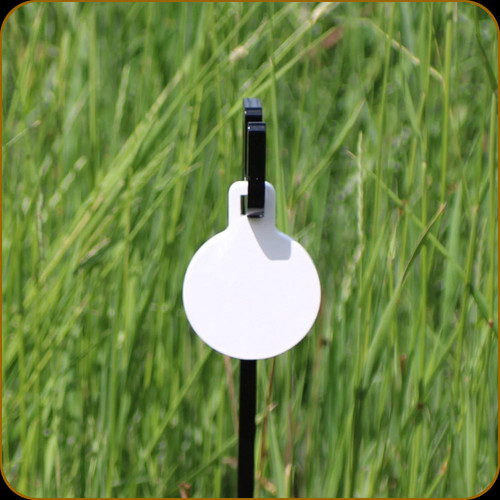 Engage Precision - AR500 Steel Rimfire Target Gong - 3" Round - 1/4" - White - GR2503