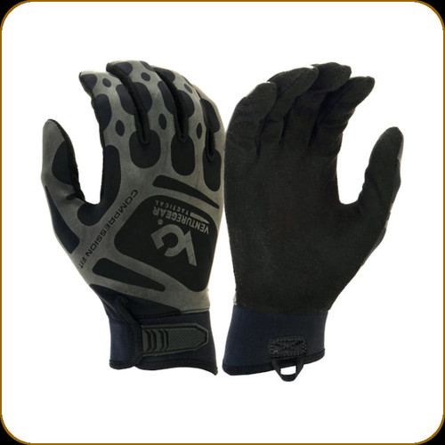 Venture Gear Tactical - Compression Fit Training Tactical Gloves - Blackout - X-Large - 1 pair - VGTG10BXL