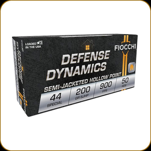 Fiocchi - 44 Special - 200 Gr - Defense Dynamics - Semi-Jacketed Hollow Point - 50ct - 44SA500