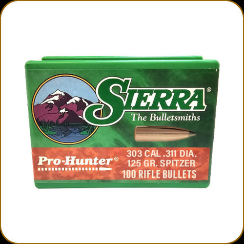 Sierra - 303 Cal - 125 Gr - Pro-Hunter - Spitzer - 100ct - 2305
