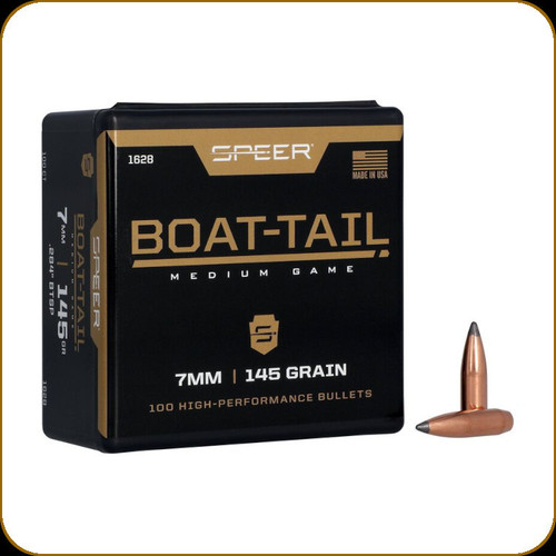 Speer - 7mm - 145 Gr - Boat Tail - Jacketed Soft Point - 100ct - 1628