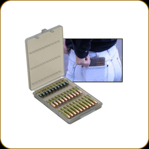MTM Case-Gard - Ammo Wallet - 22 LR/17 HMR Mach 2 - 30rd - Clear Smoke - W30-22-41