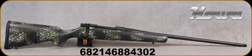 Howa - 300PRC - Model 1500 Carbon Stalker - Green & Grey Sponge w/Black Web Stockys Custom CF Super Lightweight Stock/Matte Blued Finish, 24"Threaded(1/2-28) #2Contour Barrel, Hinged Floorplate, 2 Stage Match Trigger, Mfg# HCBN3PRCGGSBWB