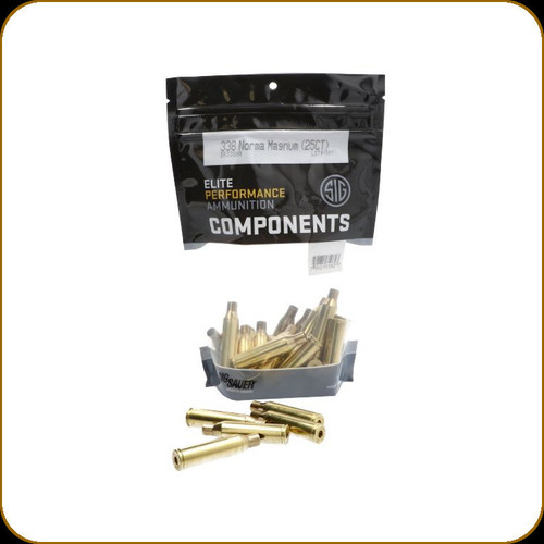 Sig Sauer - 338 Norma Mag - Unprimed Brass - 25ct - BR338NM